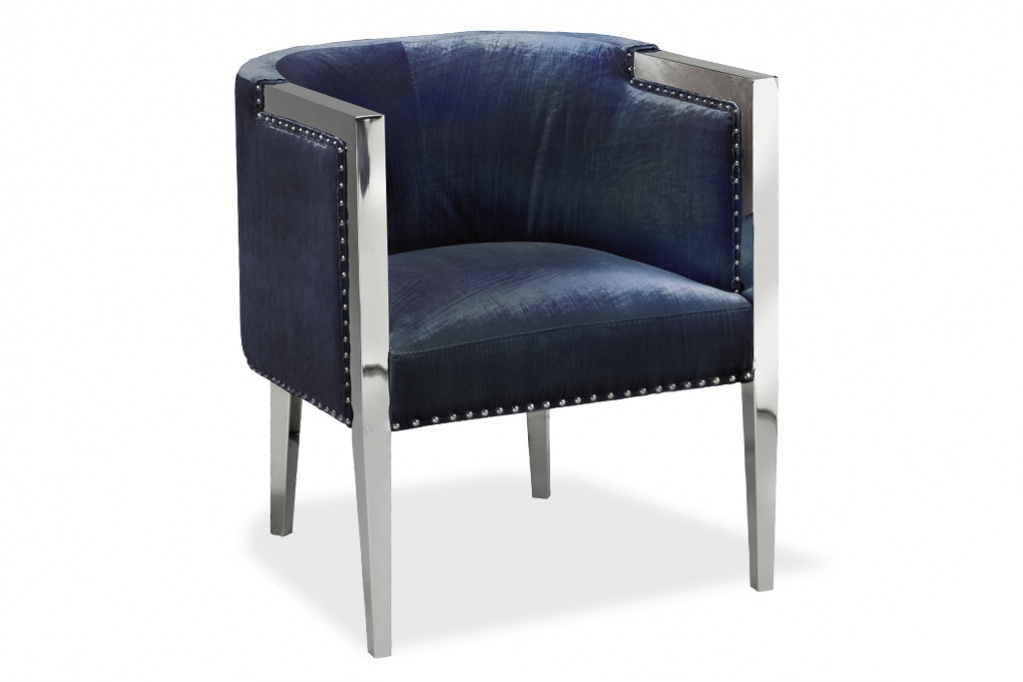 Esmeralda Blue Accent Chair
